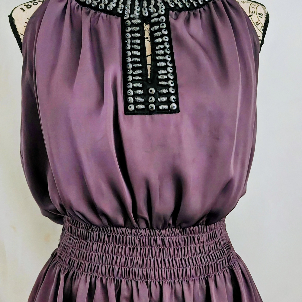 Bisou Bisou Lavender Satin Skirt